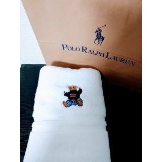 ポロラルフローレン(POLO RALPH LAUREN)の新品未使用　ラルフローレン　バスタオル　人気の白(タオル/バス用品)