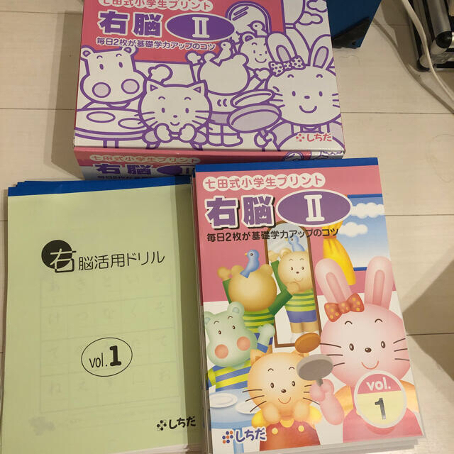 りったん様専用】七田式小学生プリント 右脳Ⅱ&右脳Ⅲ 本 本
