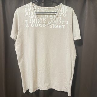 マルタンマルジェラ(Maison Martin Margiela)のマルタンマルジェラ　エイズTシャツ　ベージュ(Tシャツ/カットソー(半袖/袖なし))