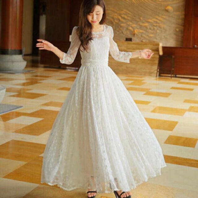 ウエディングドレス 白 ワンピース 前撮り 二次会 結婚式 パーティー ウエディングドレス 白 ワンピース 前撮り 二次会 結婚式 パーティー