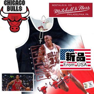 ミッチェルアンドネス(MITCHELL & NESS)のミッチェルアンドネス ブルズ ピッペン ゲームシャツ XL (タンクトップ)