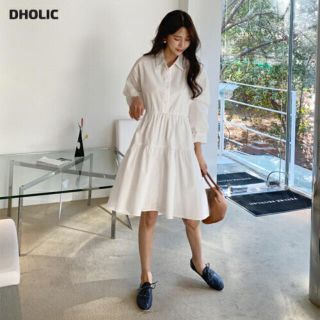 ディーホリック(dholic)のDHOLIC  アンバランスティアードワンピース(ひざ丈ワンピース)