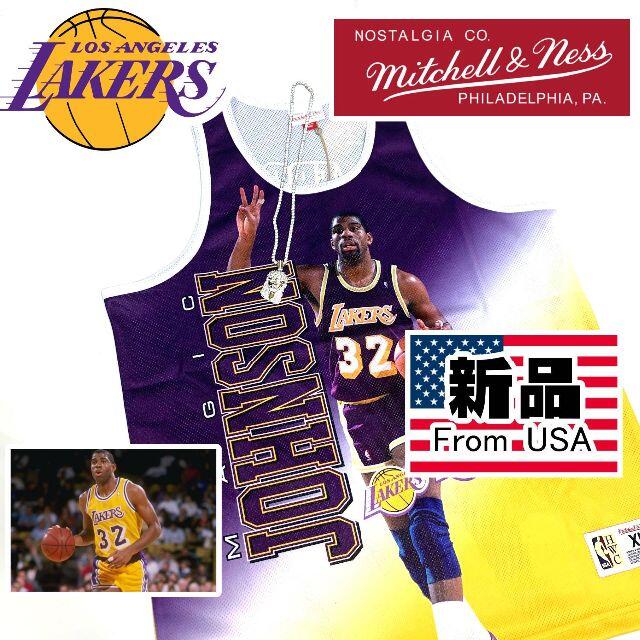 【入手困難】ミッチェル\u0026ネス　タンクトップ　NBAレイカーズ　美品　XL