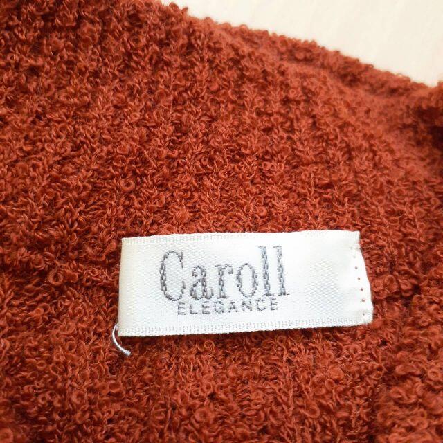 【美品☆】Caroll　ニットワンピ　5分袖　茶系　Mサイズ レディースのトップス(ニット/セーター)の商品写真