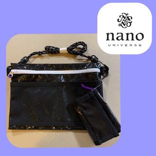 ナノユニバース(nano・universe)の未使用　ナノユニバース　ショルダー  バッグ　ウォレット付き　メンズ　最終価格(ボディーバッグ)