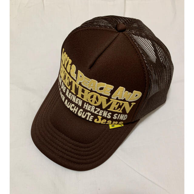 KAPITAL(キャピタル)のkapital Love&Peace Beethoven cap ブラウン メンズの帽子(キャップ)の商品写真