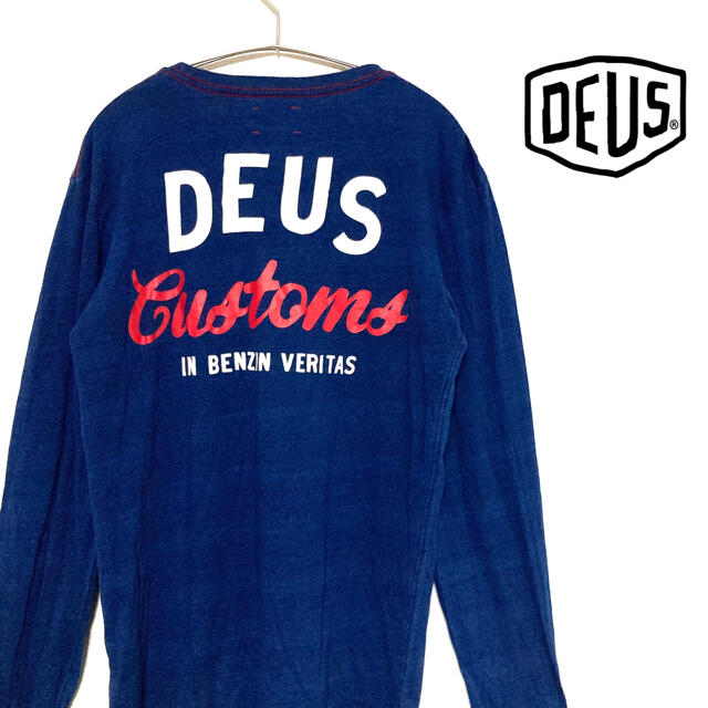 Deus ex Machina(デウスエクスマキナ)のジョージア様専用　DEUS Indigo デウス インディゴ　ロンt 長袖 メンズのトップス(Tシャツ/カットソー(七分/長袖))の商品写真