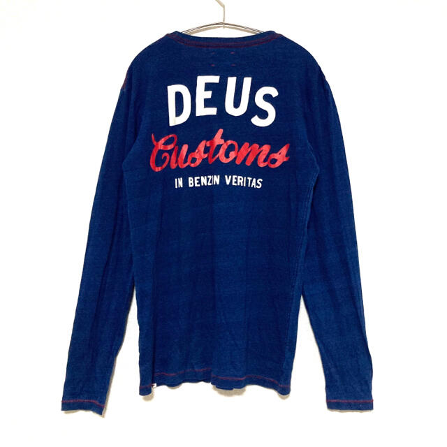 Deus ex Machina(デウスエクスマキナ)のジョージア様専用　DEUS Indigo デウス インディゴ　ロンt 長袖 メンズのトップス(Tシャツ/カットソー(七分/長袖))の商品写真