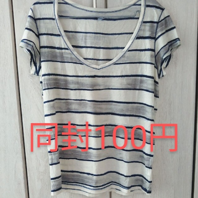 GAP(ギャップ)のギャップボーダーTシャツM レディースのトップス(Tシャツ(半袖/袖なし))の商品写真