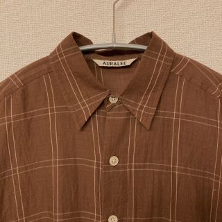 コモリ(COMOLI)のAURALEE SUPER LIGHT CHECK BIG SHIRTS (シャツ)