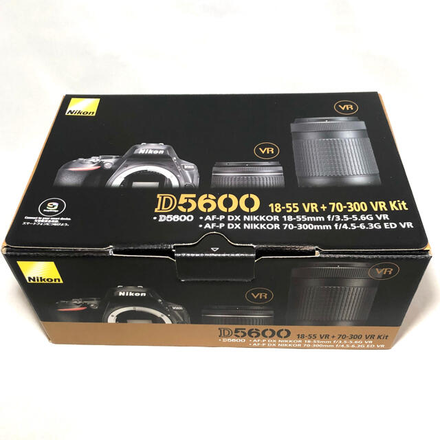 Nikon(ニコン)の新品未使用 Nikon ニコン D5600 ダブルズームキット メーカー保証付き スマホ/家電/カメラのカメラ(デジタル一眼)の商品写真