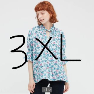 ポールアンドジョー(PAUL & JOE)のユニクロ ポルジョ ブラウス 大きいサイズ 3ＸＬ(シャツ/ブラウス(長袖/七分))