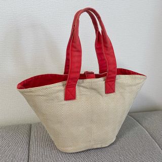 エルメス(Hermes)のHERMES / パニエドプラージュ シェヴロンPM(トートバッグ)