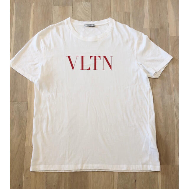 VALENTINO ヴァレンティノ Tシャツ VLTNロゴ 白 ホワイト Mメンズ