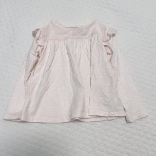 ザラキッズ(ZARA KIDS)の98cm＊ZARA 長袖肩フリルトップス(Tシャツ/カットソー)