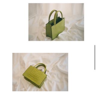 ベリーブレイン(Verybrain)のthe virgins  mini hand vanity bag  green(ハンドバッグ)