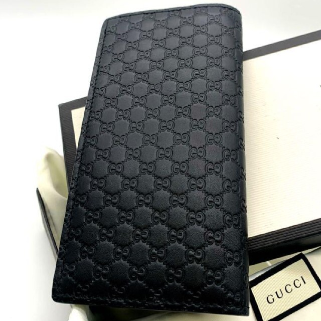 超美品✨鑑定済⭐️GUCCI グッチ マイクログッチシマ PVC×レザー 長