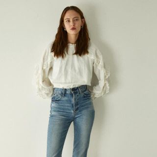 マウジー(moussy)のMOUSSY マウジー　EMBROIDERED LACE ブラウス(シャツ/ブラウス(長袖/七分))