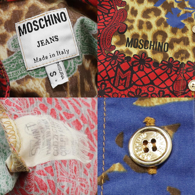 MOSCHINO(モスキーノ)の★美品★MOSCHINO★モスキーノ★80s〜★総柄 シャツ★イタリア製★S★ メンズのトップス(シャツ)の商品写真