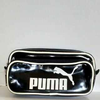 プーマ(PUMA)のPUMA  ペンケース  エナメル ダブルファスナー  傷有り(ペンケース/筆箱)