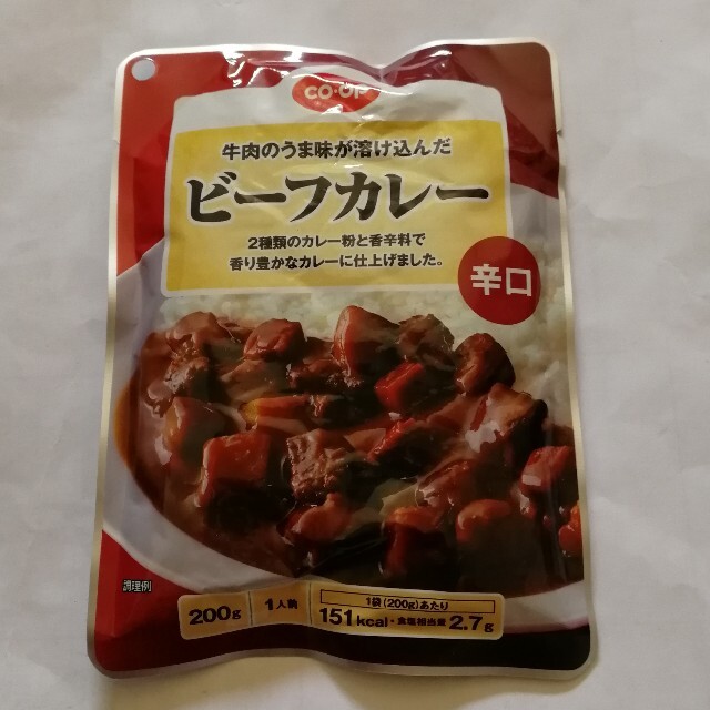 レトルトカレー　牛肉のうま味が溶け込んだビーフカレー　辛口1パック 食品/飲料/酒の加工食品(レトルト食品)の商品写真