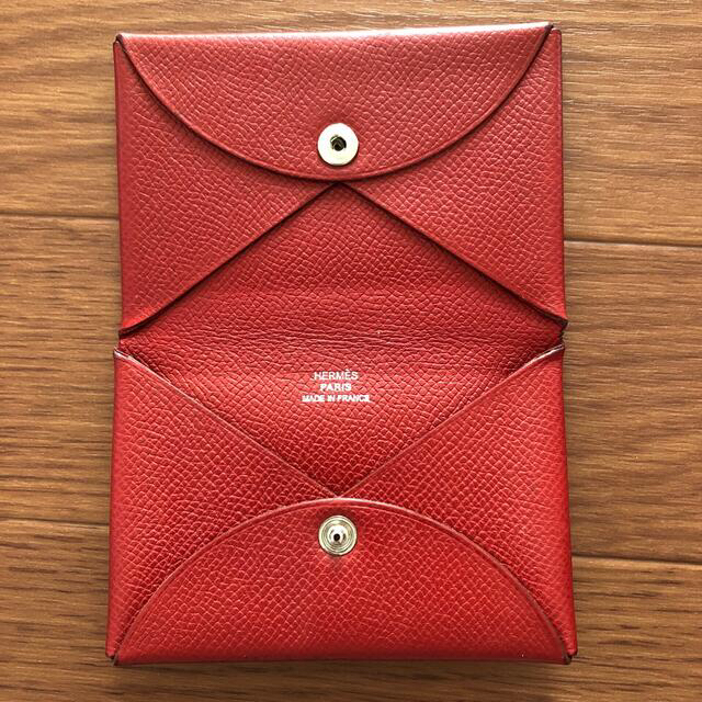 Hermes - エルメス カードケース 名刺入れ 中古 赤の通販 by りゅう