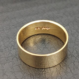 ☆K18 リング⑩ 1５号 金無垢指輪 ホールマーク(リング(指輪))