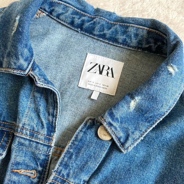 ZARA(ザラ)のZARA オーバーサイズ ルーズ デニムジャケット レディースのジャケット/アウター(Gジャン/デニムジャケット)の商品写真