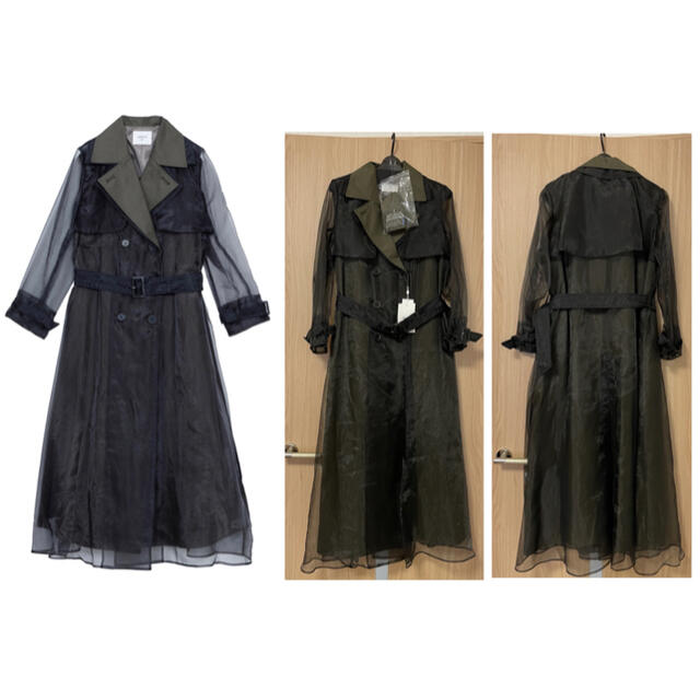 Ameri VINTAGE 4WAY SHEER DOCKING TRENCH