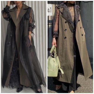 アメリヴィンテージ(Ameri VINTAGE)のAmeri VINTAGE 4WAY SHEER DOCKING TRENCH(トレンチコート)