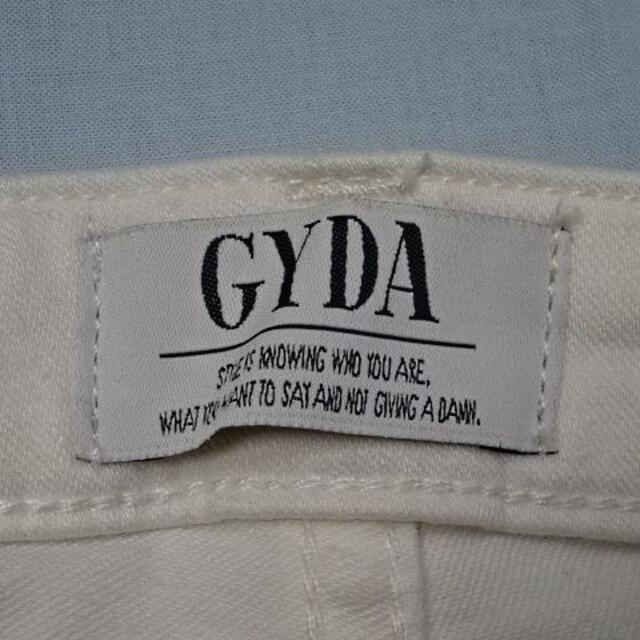 GYDA☆カットオフクラッシュ白スキニー☆XS☆ウェスト約65cm