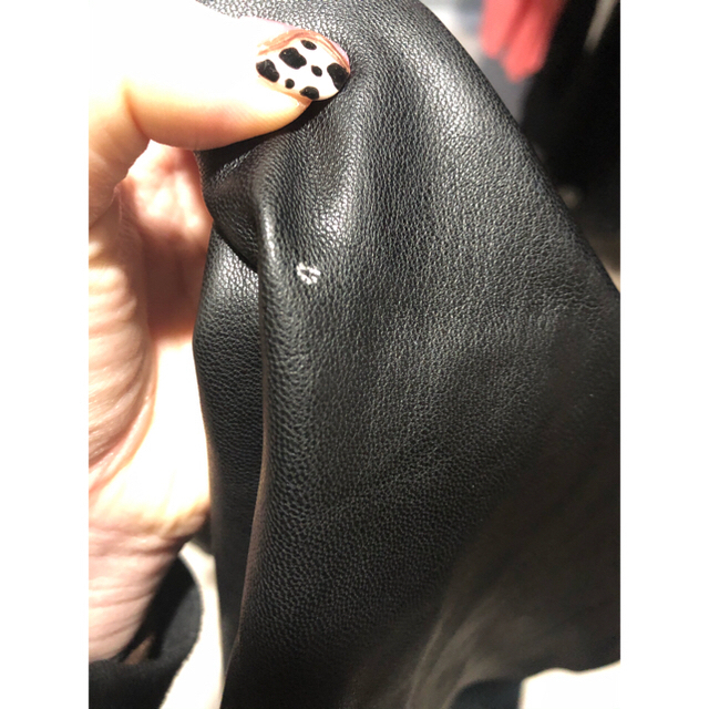 ZARA(ザラ)のZARA フェイクレザー ジャンパースカート レディースのワンピース(ひざ丈ワンピース)の商品写真