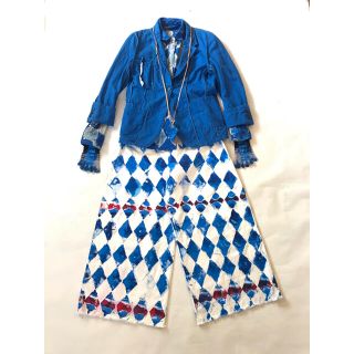 コムデギャルソン(COMME des GARCONS)のGETEMONTS  “愚者の服” セットアップ 青(テーラードジャケット)