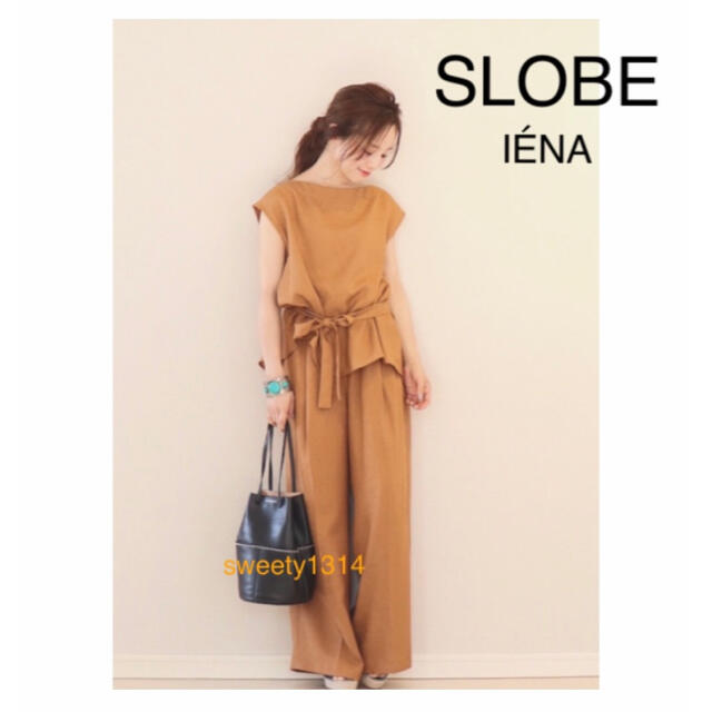 SLOBE IENA♡リネンライク2wayブラウス×イージーパンツセットアップ