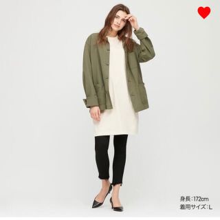 ユニクロ(UNIQLO)のUNIQLO ウォッシュジャージーワークジャケット(ミリタリージャケット)