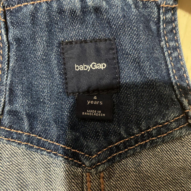 babyGAP(ベビーギャップ)のbaby Gap デニムジャンパースカート  4years キッズ/ベビー/マタニティのキッズ服女の子用(90cm~)(ワンピース)の商品写真