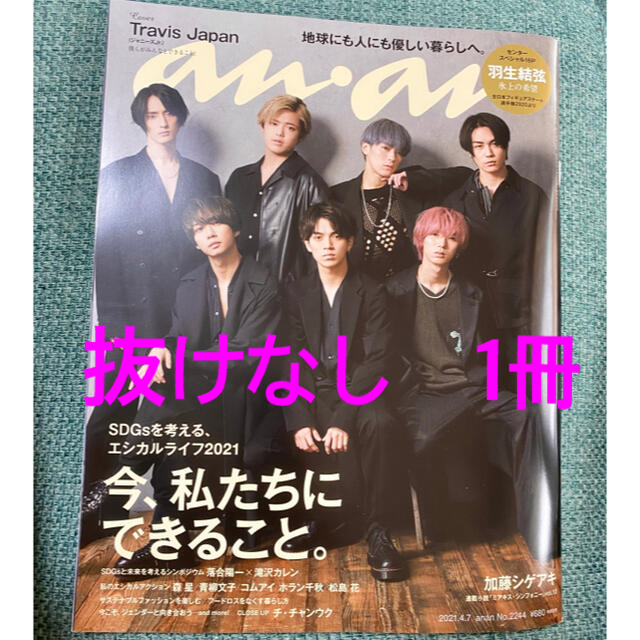 マガジンハウス(マガジンハウス)のanan  No.2244 2021年4月7日号　1冊 エンタメ/ホビーの本(アート/エンタメ)の商品写真