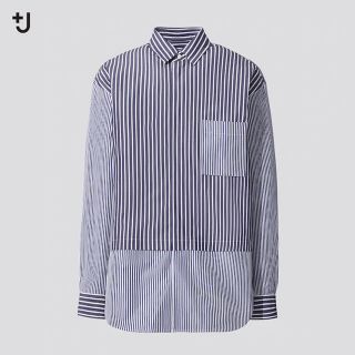 ユニクロ(UNIQLO)の新品UNIQLO +J スーピマコットン オーバーサイズシャツ(Tシャツ/カットソー(七分/長袖))