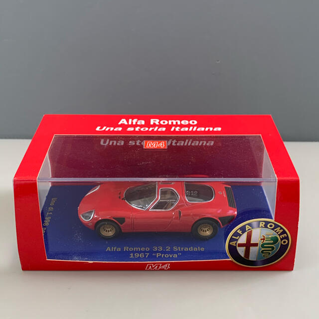 【最安値に挑戦】 Alfa Romeo 33.2 Stradale1967prova M4ミニカー ミニカー