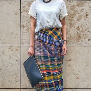 DRIES VAN NOTEN マドラスチェックスカート 新品未使用-