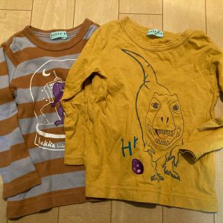 ハッカキッズ(hakka kids)のハッカキッズ　ロンTセット　恐竜(Tシャツ/カットソー)