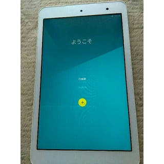 エーユー(au)のau　タブレット　Android　Qua tab 01 中古品　ホワイト(タブレット)