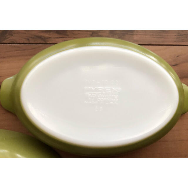 Pyrex(パイレックス)のPyrex 3点セット グリーン インテリア/住まい/日用品のキッチン/食器(食器)の商品写真