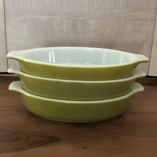 パイレックス(Pyrex)のPyrex 3点セット グリーン(食器)