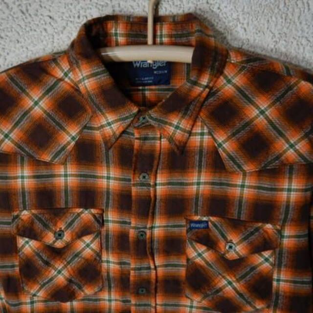Lee(リー)のo2362　ラングラー　チェック　ウエスタン　デザイン　シャツ　ネルシャツ　人気 メンズのトップス(シャツ)の商品写真