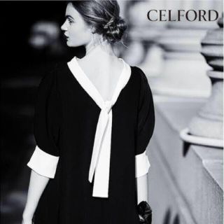 フレイアイディー(FRAY I.D)の正規品 セルフォード　CELFORD ボウタイ　Ａライン ワンピース(ひざ丈ワンピース)