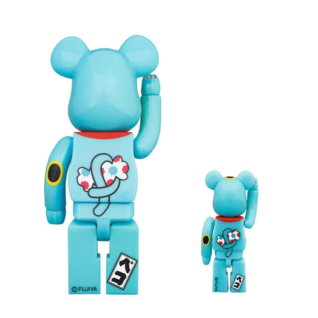 BE@RBRICK 招き猫 ペコちゃん 青蓄光 100％ ＆ 400％ - その他