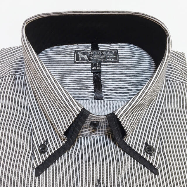ワイシャツ　ビジネスシャツ　LL (XL) 長袖　ボタンダウン メンズのトップス(シャツ)の商品写真
