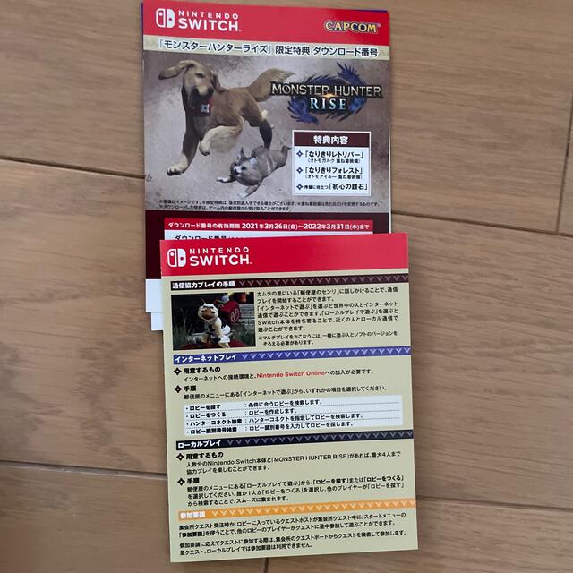 Nintendo Switch(ニンテンドースイッチ)のモンスターハンターライズ Switch エンタメ/ホビーのゲームソフト/ゲーム機本体(家庭用ゲームソフト)の商品写真