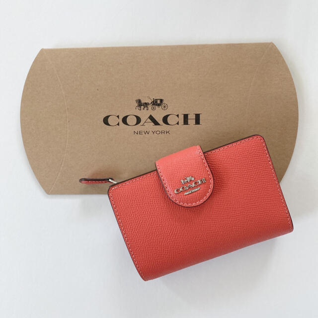 COACHCOACH 折り財布　オレンジ　コーチ